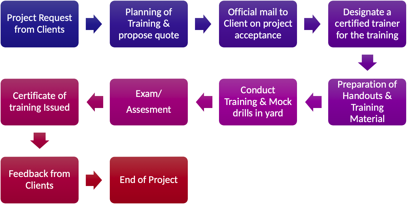 Process flow of the training